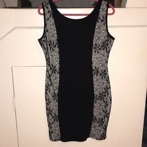 Black lace dress